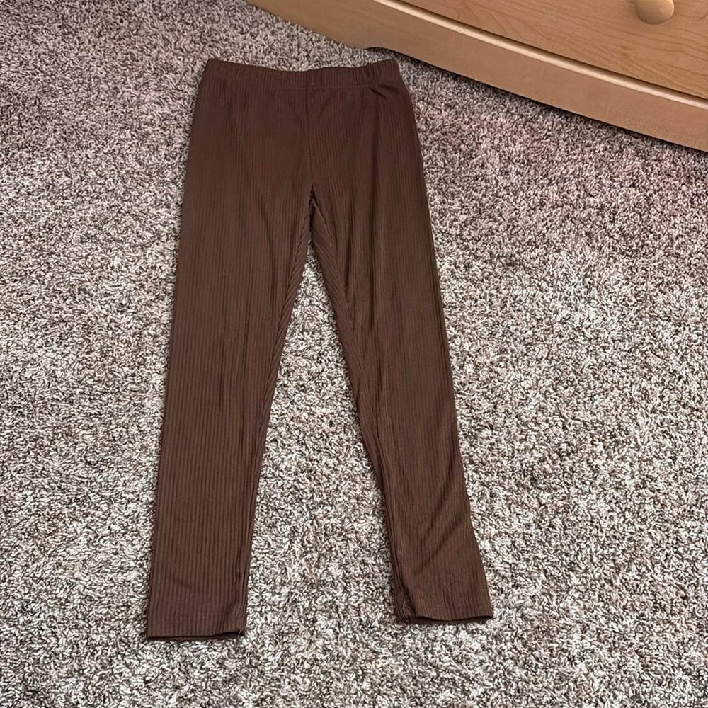Kid Girl Brown Leggings - btween - Size 7